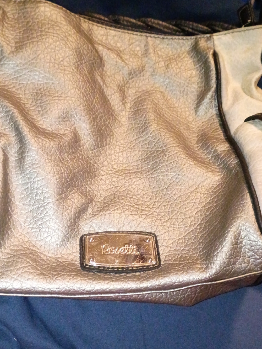 Vintage Rosetti Metallic Bronze Shoulder Tote